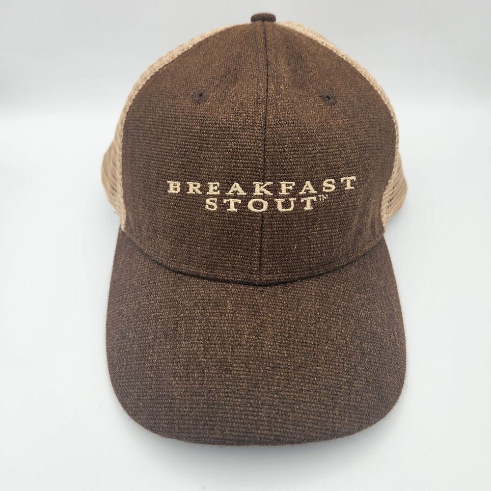 Founders Breakfast Stout Beer Brown Mesh Trucker Hat Cap Adjustable One Size